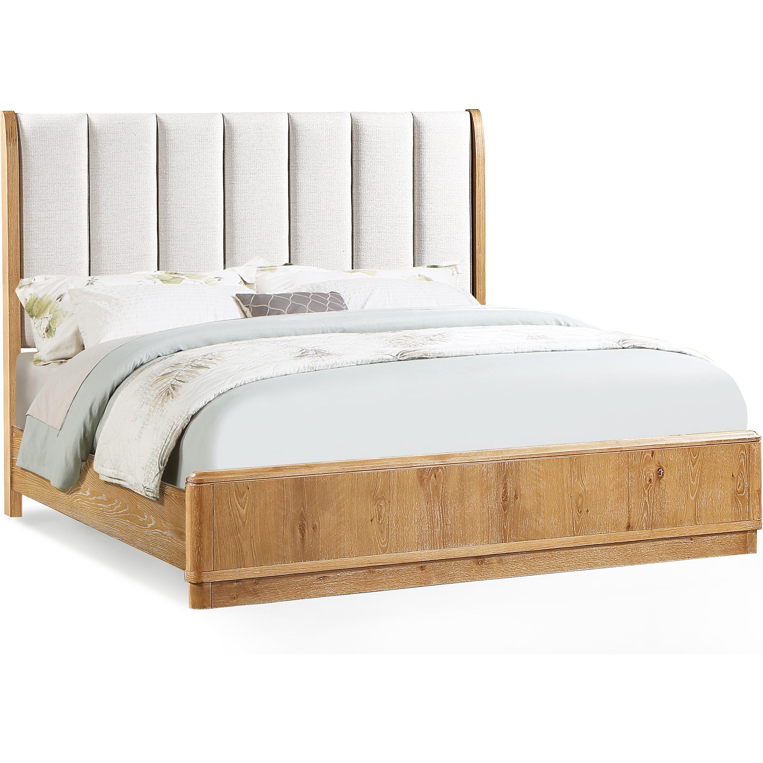 Crown Mark Westcott B1500-K King Bed - Cerused Natural IMAGE 1